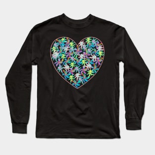 Flowers Heart Valentines Day Long Sleeve T-Shirt